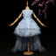 High-Low Sleeveless Applique Flower Girl Dresses, Lovely Little Girl Dresses, D10
