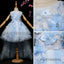 High-Low Sleeveless Applique Flower Girl Dresses, Lovely Little Girl Dresses, D10