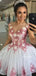 Cap Sleeves Lace A-line Charming Homecoming Dress, HC010