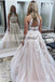 Two Pieces Tulle Applique Prom Dress, Sleeveless Open-Back Prom Dress, A-Line Beaded Prom Dress, D134