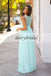 Sleeveless Unique Bridesmaid Dress, Chiffon Floor-Length Bridesmaid Dress, Cheap Bridesmaid Dress, D151