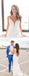 Mermaid Lace Charming Backless Long Tulle Wedding Dresses, FC1529