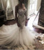 Mermaid Sweet heart Lace Sexy Wedding Dresses,Spaghetti Strap Backless Charming Wedding Dresses,220019