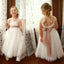 Ivory Lace Tulle A-line Little Girl Dresses,Lovely Flower Girl Dresses, FG009