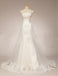 Affordable Lace Strapless Pretty Mermaid Wedding Dresses with Short Train,Shining Rhinestone Bridal Dress,220007