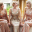 Sequin Mismatched Bridesmaid Dress, Backless Floor-Length Bridesmaid Dress, Cheap Bridesmaid Dress, D218