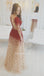 Long Sleeve Prom Dress, Tulle Prom Dress, Boat Neckline Prom Dress, D23
