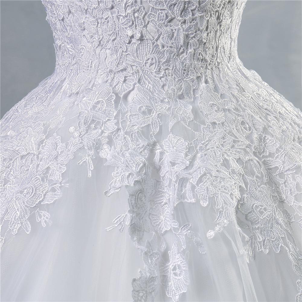 Long Wedding Dress, Sleeveless Wedding Dress, Tulle Wedding Dress, Floor-Length Bridal Dress, Lace Wedding Dress, Custom Made Wedding Dress, LB0257