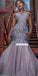 Luxury Beaded Mermaid Backless Tulle Prom Dress, FC2693