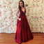 Charming Deep V-Neck Prom Dress, Tulle Beaded Prom Dress, V-Back Prom Dress, D273