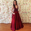 Charming Deep V-Neck Prom Dress, Tulle Beaded Prom Dress, V-Back Prom Dress, D273