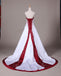 Long Wedding Dress, Satin Wedding Dress, Bridal Dress with Court Train, Sweet Heart Wedding Dress, Embroidery Wedding Dress, Beading Wedding Dress, Sequin Wedding Dress, LB0393