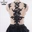 Black Mermaid Wedding dress,Feather Ruffles Organza Full Ruffles Bride dresses,220040