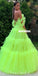Charming Off Shoulder A-line Tulle Backless Puffy Prom Dresses, FC4423