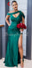 Charming Mismatched Mermaid Sexy High Slit Bridesmaid Dress, FC4468