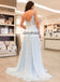 Beaded A-Line Prom Dresses, Chiffon Spaghetti Straps Prom Dresses, D451