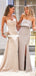 Mismatched Mermaid Backless Floor-Length Slit Bridesmaid Dress, FC4577