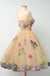Short Tulle Homecoming Dress, Sleeveless Knee-Length Custom Made Homecoming Dress, LB0464