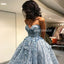 High-Low Applique Prom Dress, Sweet Heart Lace Prom Dress, D464