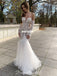 Sweetheart Long Sleeves Mermaid Lace Backless Tulle Sexy Wedding Dresses, FC4818