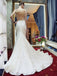Long Wedding Dress, Lace Wedding Dress, Mermaid Bridal Dress, Sleeveless Wedding Dress, V-Back Wedding Dress, Tulle Wedding Dress, Sexy Wedding Dress, LB0482