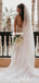 Gorgeous A-line Long Sleeves Lace Wedding Dress with detachable Skirt, FC4840