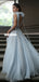 Simple Designed Chiffon A-line Sexy Slit Prom Dress, FC5028