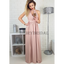 Pleated Prom Dress, Chiffon Prom Dress, Side Split Prom Dress, A-Line Prom Dress, Sleeveless Prom Dress, D52