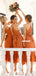 Spaghetti Straps A-line Sexy V-neck Sleeveless Bridesmaid Dress, FC5309