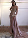 Gorgeous Mermaid Lace Top Satin Sparkle Long Prom Dresses, FC5315
