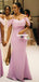 Fashion Off Shoulder Mermaid Lace Appliques Bridesmaid Dress, FC5914