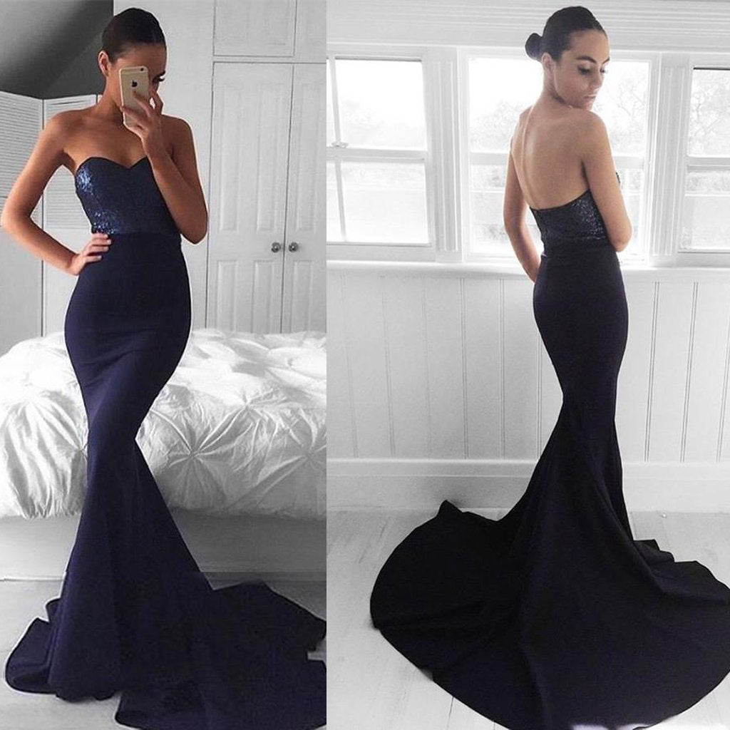 Long Prom Dresses, Jersey Prom Dresses, Sweet Heart Party Dresses, Sequin Evening Dresses, Mermaid Prom Dress, Backless Prom Dress, Sexy Prom Dress, LB0601