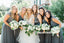 V-Neck Chiffon Open-Back Bridesmaid Dress, A-Line Cheapest Lace Bridesmaid Dress, D633