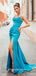 Charming Spaghetti Straps Mermaid Beaded Backless Prom Dresses, FC6533