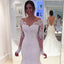 Long Wedding Dress, Lace Wedding Dress, Beading Wedding Dress, Sexy V-Back Bridal Dress, Long Sleeve Wedding Dress, Applique Wedding Dress, LB0688