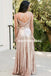 Cheap Spaghetti Straps Bridesmaid Dress, Sparkle Sequin Backless Bridesmaid Dress, D792