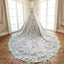 Tulle Wedding Dress, Satin Wedding Dress, Vintage Bridal Dress, Applique Wedding Dress,  Floor-Length Wedding Dress, Wedding Ball Gown, DA910