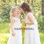 Lace Sleeveless Flower Girl Dresses with Bowknot, Lovely Little Girl Dresses,  DA946