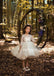 Long Sleeve Organza Lace Pixie Tutu Dresses, Cheap Flower Girl Dresses, D95