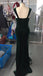 Simple Velvet Mermaid Backless Inexpensive Bridesmaid Dress, FC2159