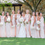 Halter Chiffon A-Line Bridesmaid Dress, Cheap Sleeveless Floor-Length Bridesmaid Dress, D1022