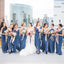 Mismatched Chiffon Bridesmaid Dress, Floor-Length Cheap A-Line Bridesmaid Dress, D1034