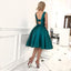Honest A-line Knee-length Satin Backless Homecoming Dress, FC1444