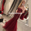 Sweetheart Neckline Mermaid Tulle Backless Beaded Prom Dress, FC1265