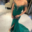 Off Shoulder Mermaid Jersey Slit Beaded Backless Prom Dress, FC1431