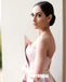 Elegant Satin A-line Backless Sexy Slit Prom Dresses, FC2414